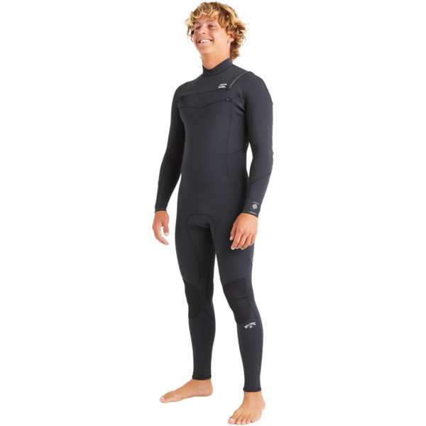 2025 Billabong Mens Absolute Natural 5/4mm Chest Zip Wetsuit ABYW100259 - Black
